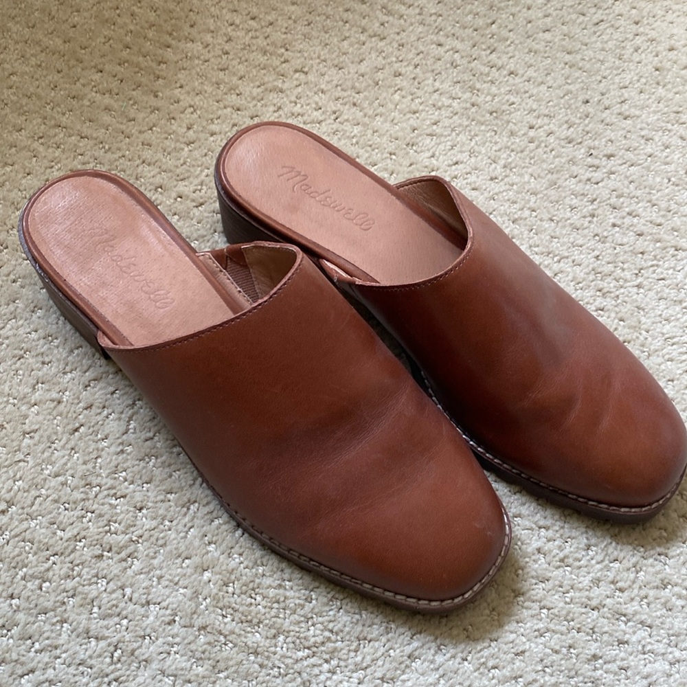 Leather madewell mules